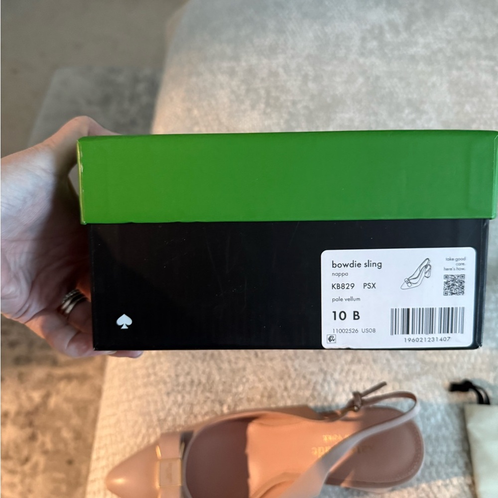 Kate Spade Bowlie Sling Heels Elegant Design - Picture 8 of 14